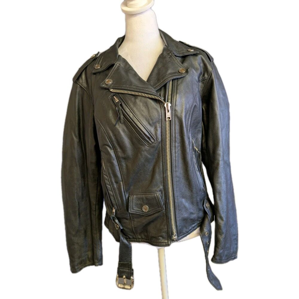 USA Harley-Davidson Riders Jacket AN AMERICAN LEGEND Size Med Black 98121-99VW